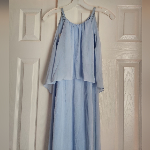 Womens David's Bridal Light Blue Dress~Size 2 - Picture 2 of 16